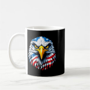 Bald Eagle Usa Flag Patriotic Independence Day 4th Coffee Mug
