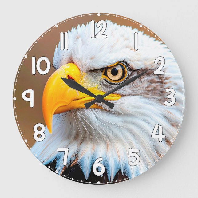 Bald Eagle Wall Clock – American Eagle Wildlife Na (Front)