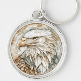 Bald Eagle Wild Tame and Timeless Collection Key Ring