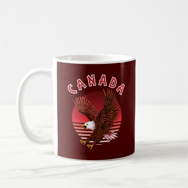 Bald Eagle Wildlife - Canada Coffee Mug (Left)