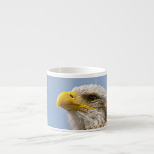 Bald Eagle Wildlife Portrait Art Espresso Cup
