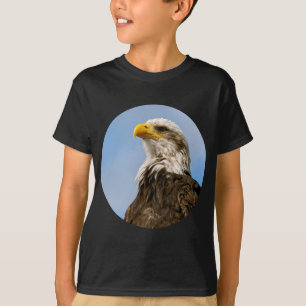 Bald Eagle Wildlife Portrait Art T-Shirt