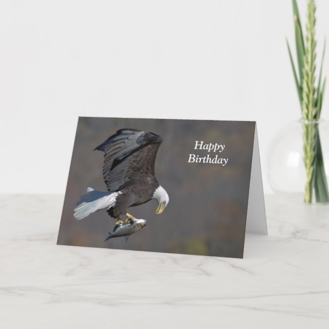 Bald Eagle with a fish Card (Front)