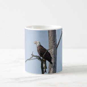 Bald Eagle with a fish Coffee Mug