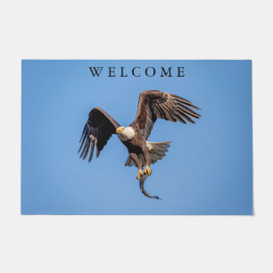Bald Eagle with a fish Doormat