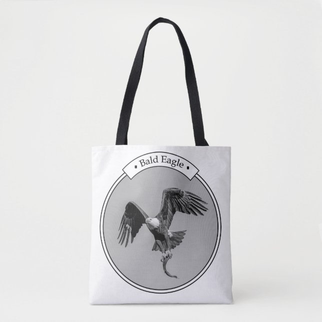Bald Eagle with a fish Tote Bag (Front)