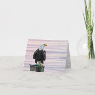 Bald Eagle With Fish Wildlife Photography Blank Thank You Card