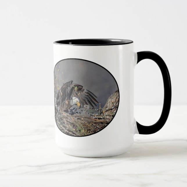 Bald Eagle with her baby Mug (Right)