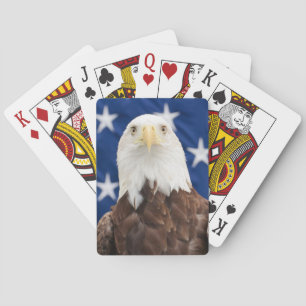 Bald Eagle with the Stars Playing Cards