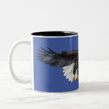Bald Eagle With Wings Spread Coffee Mug