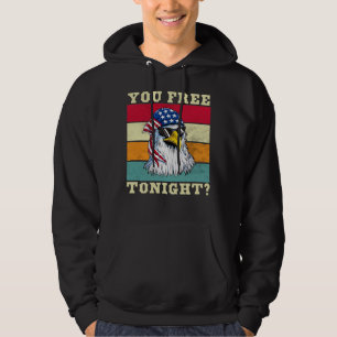 Bald Eagle Women Men Vintage 4th Of July You Free Hoodie