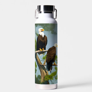 Bald eagles water bottle