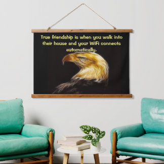 Bald Eagles with power Hanging Tapestry
