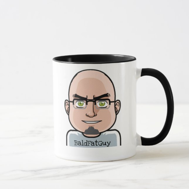 Bald Fat Guy Mug (Right)