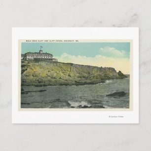 Bald Head Cliff and Exterior of Cliff House # Postcard