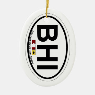 Bald Head Island. Ceramic Tree Decoration