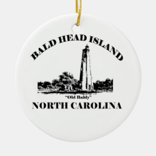 Bald Head Island. Ceramic Tree Decoration