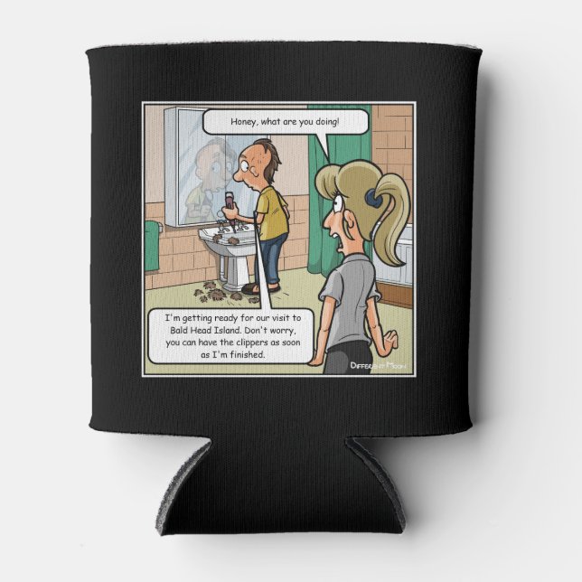 Bald Head Island Funny Can Cooler (Front)