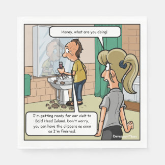 Bald Head Island Funny Party Napkins
