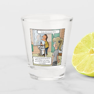 Bald Head Island Funny Shot Glass