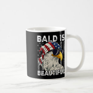 Bald Is Beautiful 4th Of July Coffee Mug