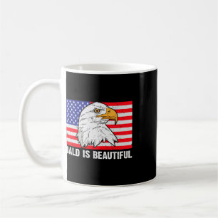 Bald Is Beautiful 4th Of July Independence Day Bal Coffee Mug