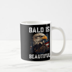 Bald Is Beautiful 4th Of July Independence Day Bal Coffee Mug