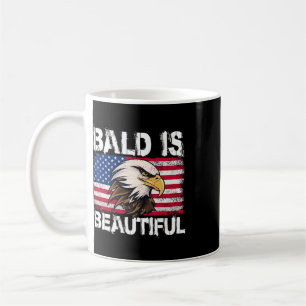 Bald Is Beautiful 4th Of July Independence Day Bal Coffee Mug