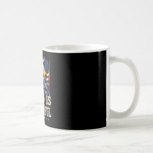 Bald is beautiful 4th of july independence day coffee mug