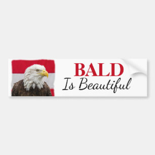 Bald Is Beautiful Bumper Sticker