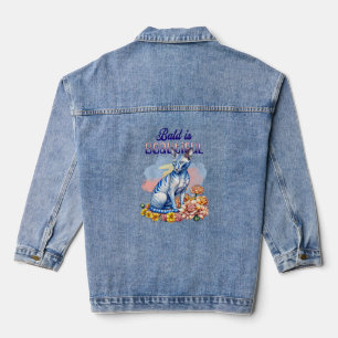 Bald is Beautiful Hairless Cat Denim Jacket