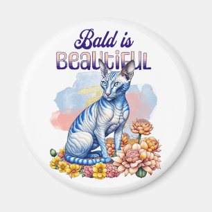Bald is Beautiful   Hairless Cat Magnet