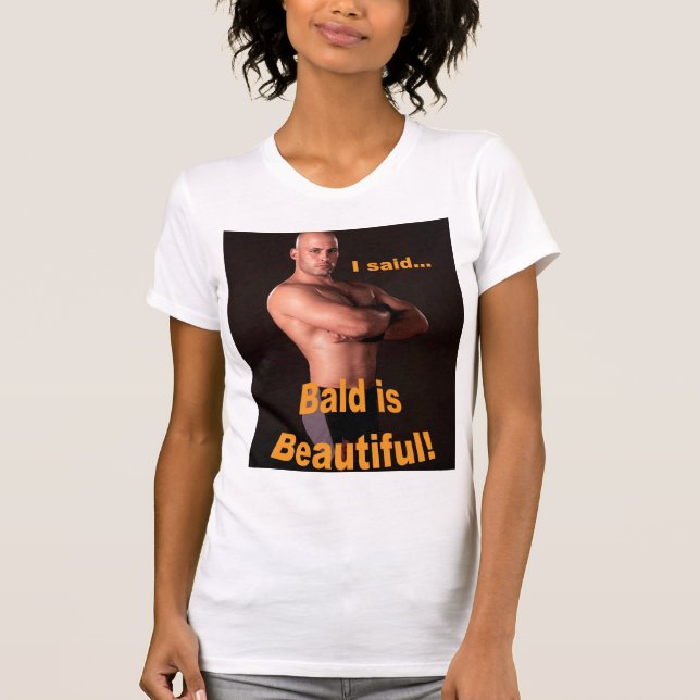 "Bald is Beautiful" Ladies tank top (Front)