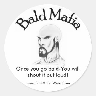 Bald Mafia Sticker - Small