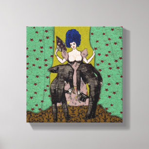 Bald Men ~ 10x10 .75 Thick Wrapped Canvas