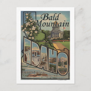 Bald Mountain, Idaho - Large Letter Scenes Postcard