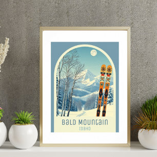 Bald Mountain Idaho ski resort  Poster