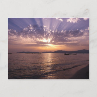 Balda Beach Sunset Postcard