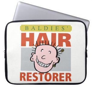 Baldies Hair Restorer. Bald Man Gift Laptop Sleeve