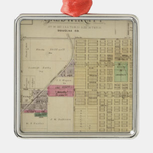 Baldwin City, Douglas County, Kansas Metal Ornament