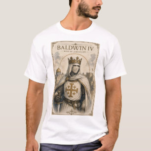 Baldwin IV – King of Jerusalem Medieval Historical T-Shirt