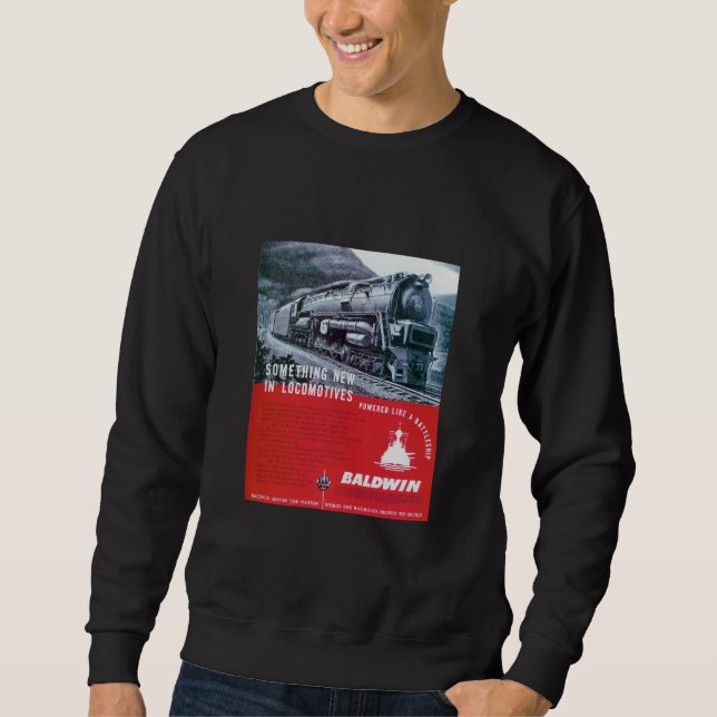 Baldwin Locomotive S-2 PRR Steam Turbine Sweatshirt (Front)