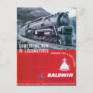 Baldwin Locomotive  S-2 Steam Turbine Locomotive Postcard