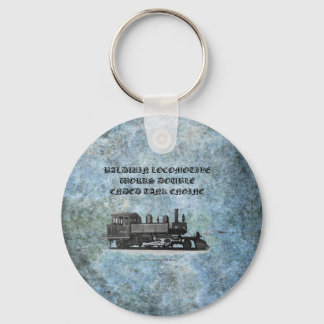 Baldwin locomotive works tank Engine Key Ring