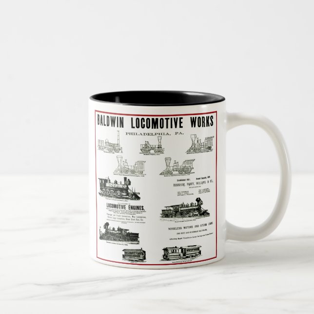 Baldwin Locomotive Works Two-Tone Coffee Mug (Right)