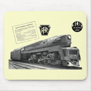 Baldwin-Pennsylvania Railroad T-1 Steam Locomotive Mouse Pad