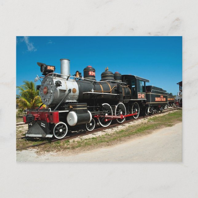 Baldwin Steam Locomotive Postcard (Front)
