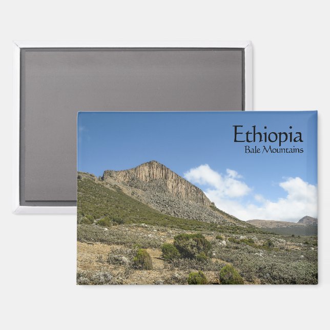 Bale Mountains Ethiopia Magnet (Front/Back)