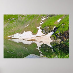 Balea Lake Alpine Landscape - Wild Nature Romania Poster