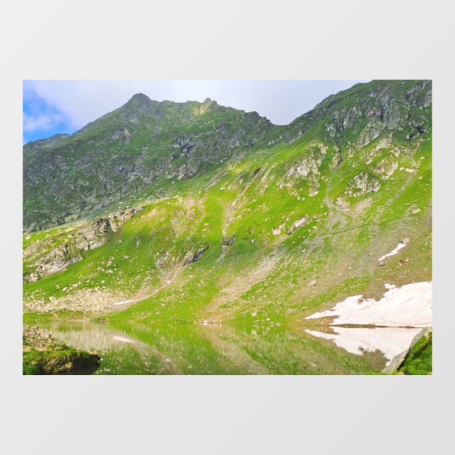 Balea Lake Mountain Slope – Romania Alpine Print (Sheet)
